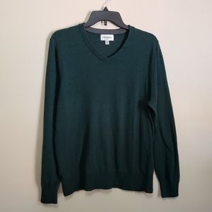 Goodfellow & Co V-neck Sweater Green Knit